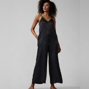 Gently used Athleta Black Calm Cool Romper, Extra Large